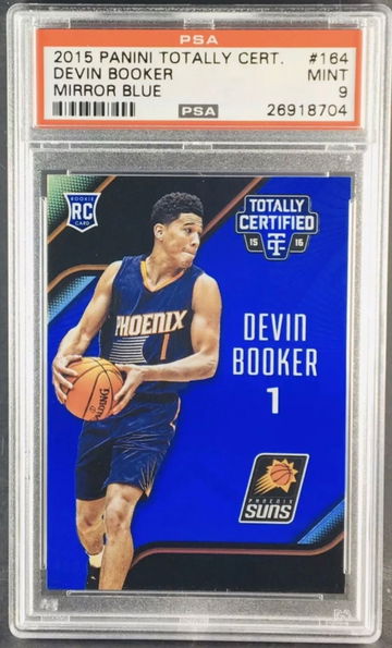 2015 Devin Booker Panini Totally Certified #'d/99 #164 RC Rookie PSA 9 POP 2