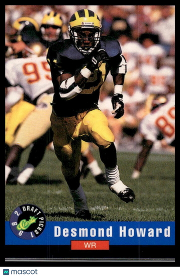 1992 Classic Draft Picks Desmond Howard #1