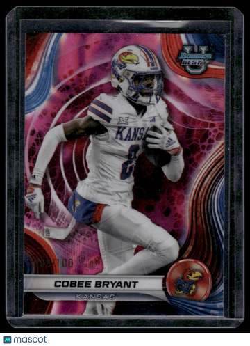 2024 Bowman University Best Cobee Bryant #46 Pink Lava Refractor SN