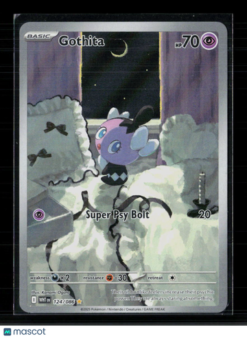 2025 Scarlet & Violet White Flare Gothita Holo Secret Rare #124/86