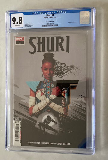 SHURI #1 (2nd Print) CGC 9.8 WHITE PAGES