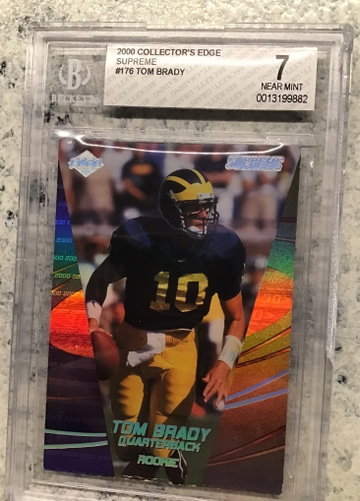2000 Collectors Edge Supreme #176 Tom Brady NR-MT 