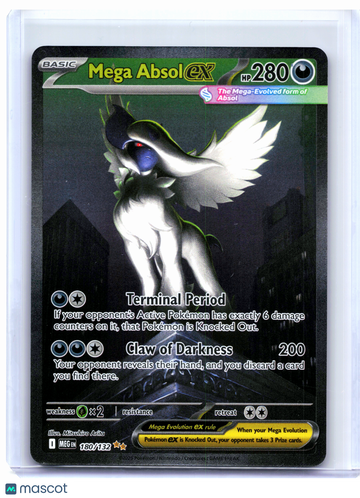 Mega Evolution Base Set Mega Absol ex Holo Special Illustration Rare #180/132