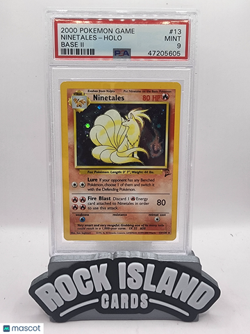 2000 Pokemon Game Base II Ninetales Holo Base II PSA 9 #13