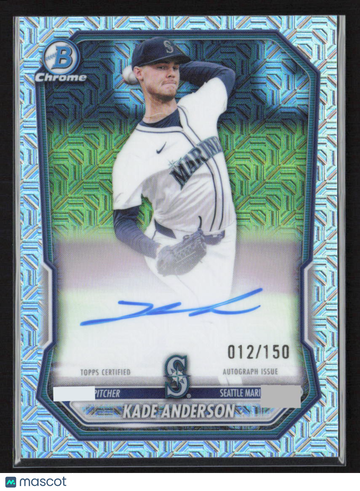 2026 Bowman Chrome Mojo Kade Anderson #CPA-KA Aqua Refractor /150