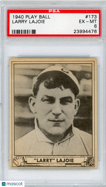 1940 Play Ball Larry Lajoie #173 PSA 6