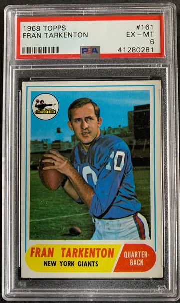 1968 Topps HOF Fran Tarkenton #161 PSA 6 EX-MT