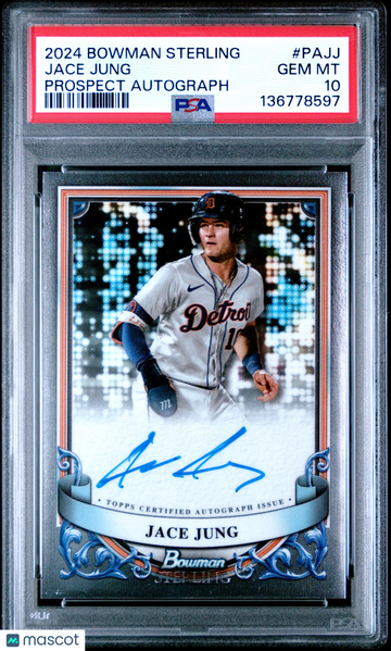 2024 Bowman Sterling Prospect Autographs Jace Jung #PAJJ PSA 10