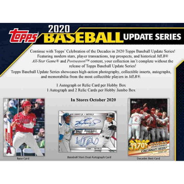 PRE SALE 11/4 2020 TOPPS UPDATE SERIES BASEBALL HOBBY