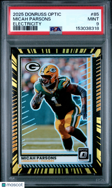 2025 Panini Donruss Optic Micah Parsons #85 Electricity PSA 9