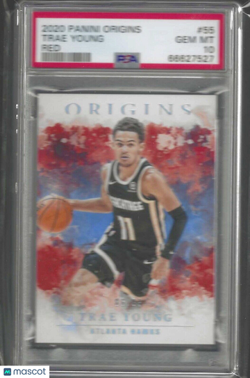 2020 Panini Origins Trae Young #55 Red PSA 10