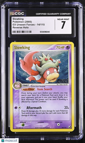 2005 Pokemon EX Unseen Forces Slowking Reverse Holo CGC 7 #14/115