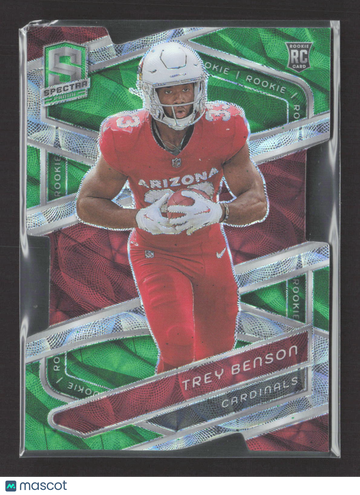 2024 Panini Spectra Prizm Trey Benson #133 Green 23/30 RC