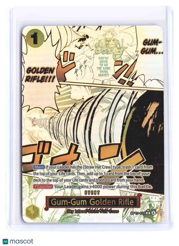 ONE PIECE Monkey D. Luffy Super Rare Parallel Manga Art Event Card #OP15-116