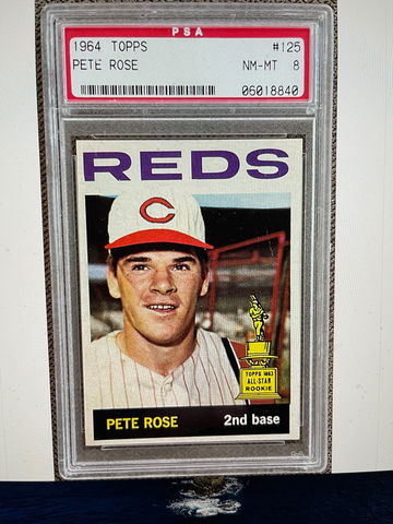 1964 Pete Rose 125 PSA 8. Beauty
