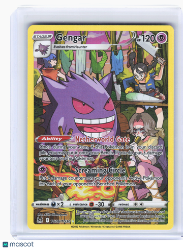Lost Origin Trainer Gallery Gengar Holo Ultra Rare #TG06/TG30