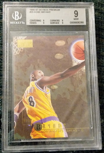 Kobe Bryant skybox premium bgs mint 9 rookie