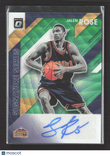 2020 Panini Donruss Optic Signature Series Jalen Rose #SS-JRS Green Prizm
