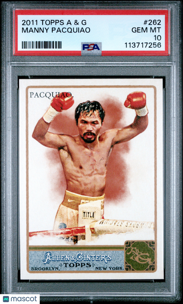 2011 Topps Allen & Ginter Manny Pacquiao #262 PSA 10