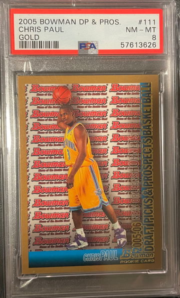 Chris Paul 2005 bowman draft picks and prospects gold #111 rookie card rc