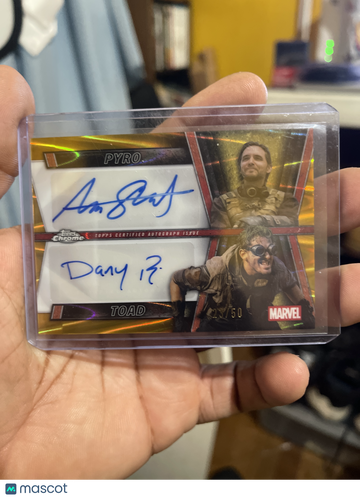 2025 Topps Chrome Deadpool & Wolverine Daniel Medina Ramos Aaron Stanford Dual Autograph 23/50 #TD-AD