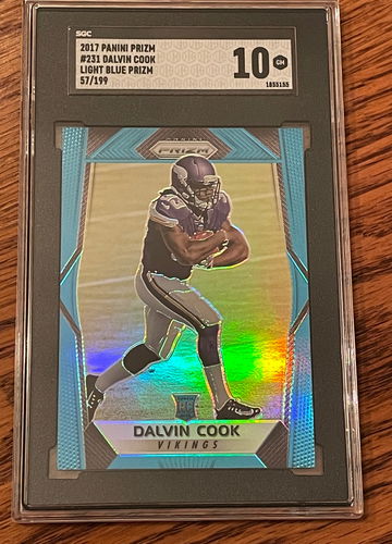 2017 Panini Prizm Dalvin Cook Light Blue Prizm  /199  10