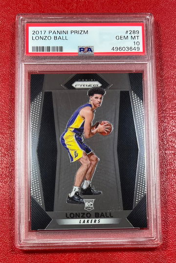 2017 Panini Prizm Lonzo Ball #289 RC PSA 10 