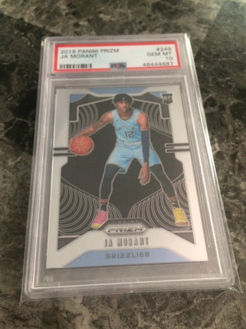 2019 Prizm Ja Morant PSA 10 RC