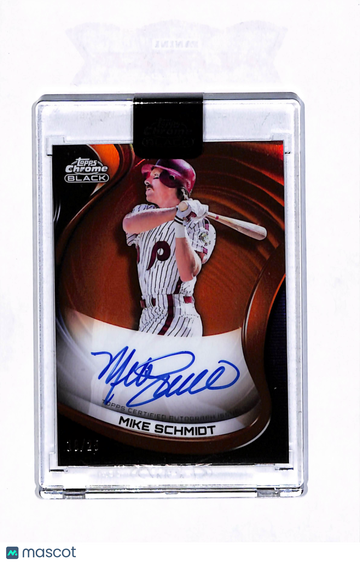 2022 Topps Chrome Black Mike Schmidt #CBA-MS Gold Mini-Diamond Refractor /25