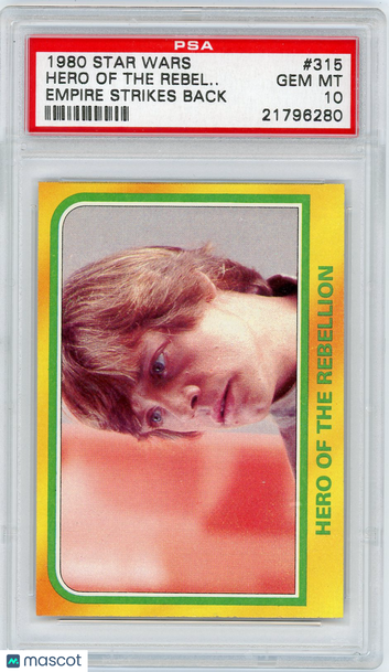 1980 Star Wars Empire Strikes Back Hero Of The Rebel.. #315 PSA 10