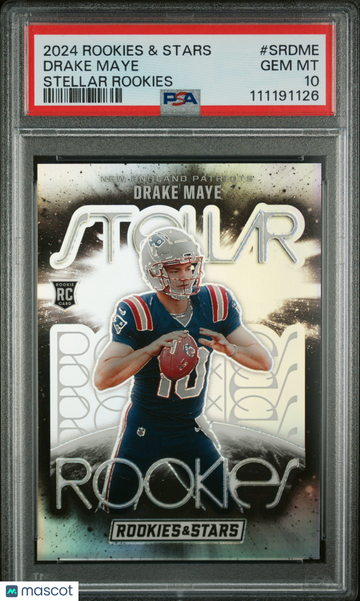 2024 Panini Rookies & Stars Stellar Rookies Drake Maye #SRDME PSA 10