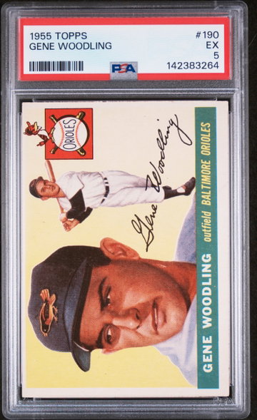 1955 Topps Gene Woodling #190 PSA 5