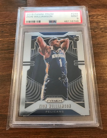 PSA 9 Zion Williamson 2019 Prizm #248