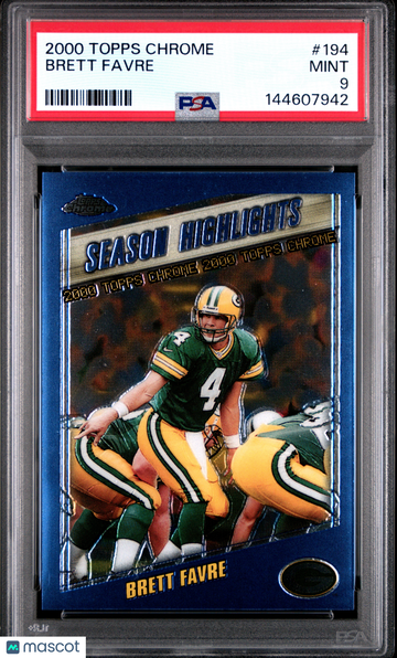 2000 Topps Chrome Brett Favre #194 PSA 9