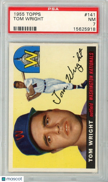 1955 Topps Tom Wright #141 PSA 7 P1350