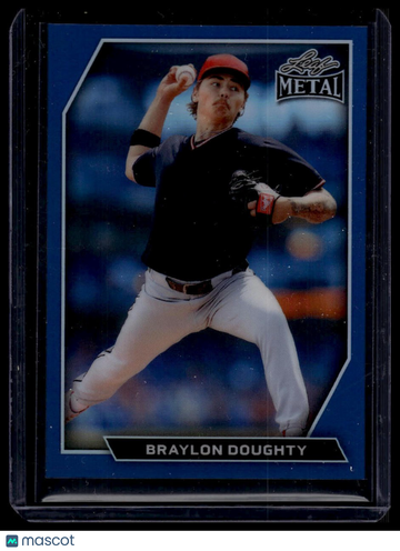 2026 Leaf Metal Braylon Doughty #24 Base Shimmer Blue SN