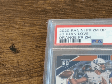 2020 Panini Prizm Draft Picks Jordan Love #148 Orange Prizm Parallel/Variety Rookie PSA 10
