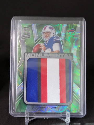 2020 spectra Monumental Jake Fromm patch Jumbo green scope sp /25