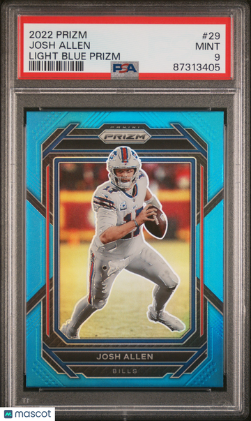 2022 Panini Prizm Josh Allen #29 Light Blue PSA 9