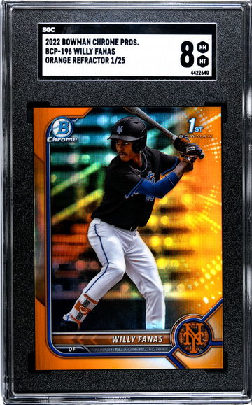 2022 Bowman Chrome Willy Fanas Orange Refractor
