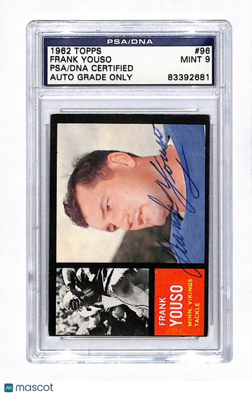 1962 Topps Frank Youso #96
