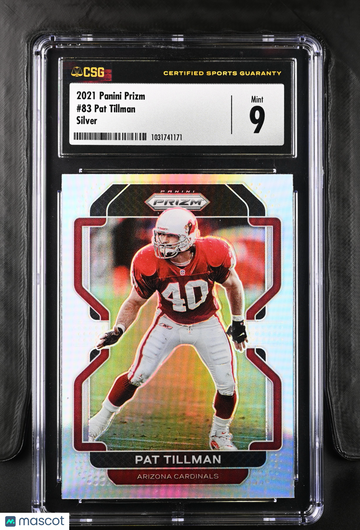 2021 Panini Prizm Pat Tillman #83 Silver CGC 9