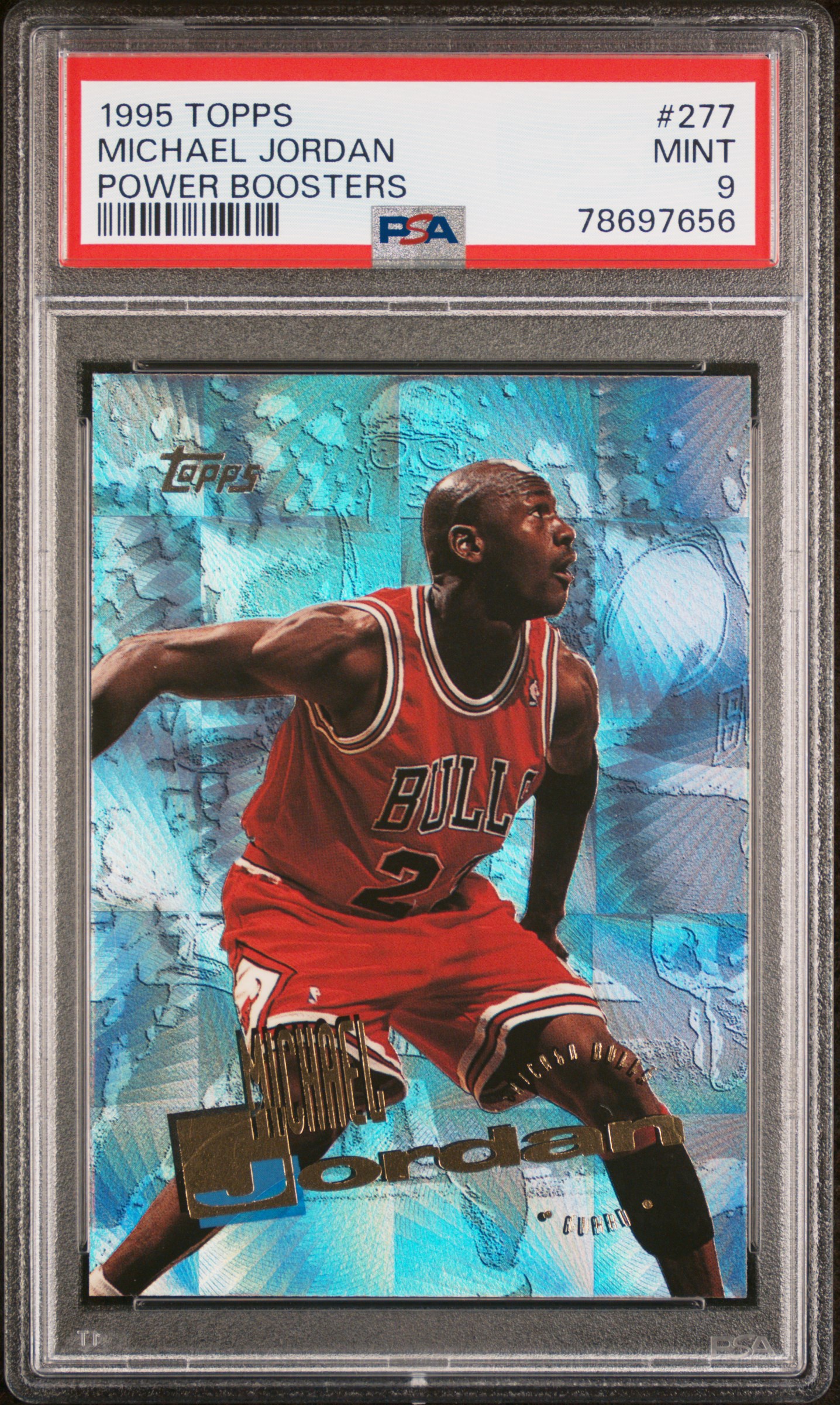 PSA 9 1995 Topps Power Boosters Michael Jordan Power Boosters #277
