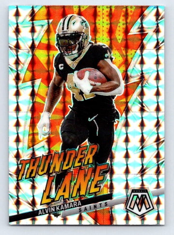2023 Panini Mosaic ALVIN KAMARA Thunder Lane Mosaic Silver #TLAK