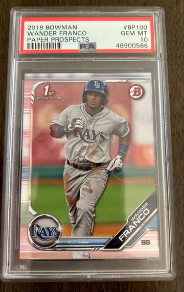 Wander Franco 2019 Bowman Prospects PSA 10