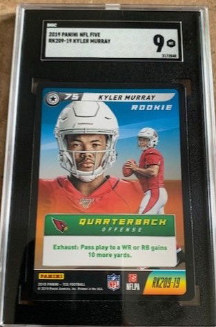 2019 Panini NFL Five TCG Rookies - Kyler Murray RC - SGC Mint 9 MT