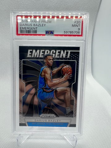 2019 Panini Prizm Darius Bazley Emergent PSA 9
