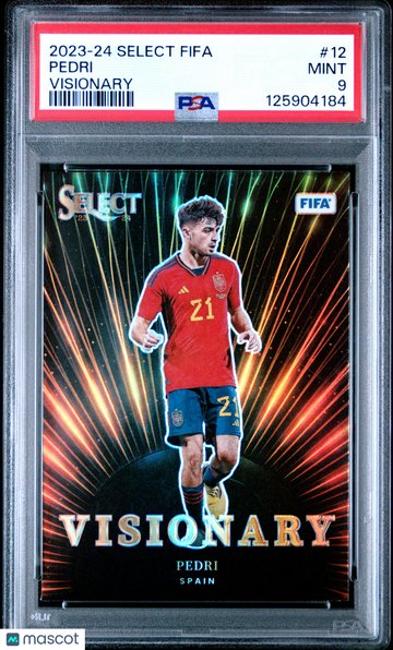 2023-24 Panini Select FIFA Visionary Pedri #12 PSA 9