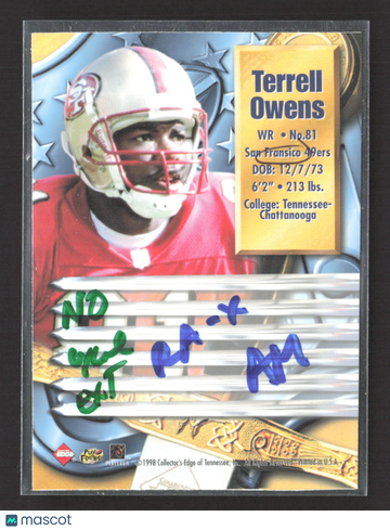 1998 Collector's Edge First Place Terrell Owens #81