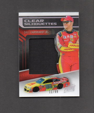2019 Panini Prime Racing Clear Silhouettes CS-JR Dale Earnhardt Jr GU /99